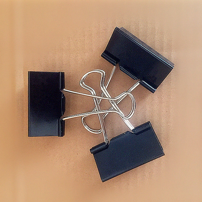 51mm黑色长尾票夹画板夹子素描纸夹伟力低折抢购正品防伪包邮