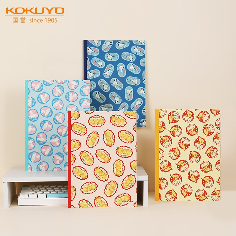 KOKUYO国誉Illustrator设计本插画B5A横线BirdMates笔记本记事本