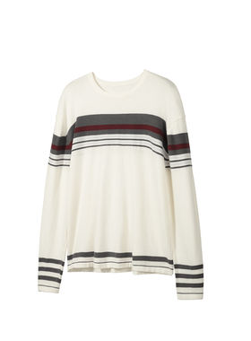 SoleMass Stripes 条纹撞色针织毛衣 男女百搭宽松基础打底上衣