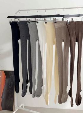 新款现货韩国代SAED购纯棉打底袜春秋款黑灰色韩范女士百搭连裤袜