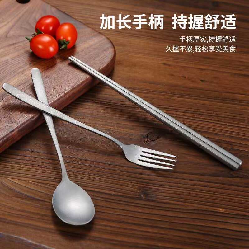 復古雪花砂工業風防滑做舊勺筷子
