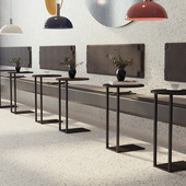北欧轻奢餐厅奶茶店单人圆桌沙发角落可移动简约圆桌网红熊猫边桌