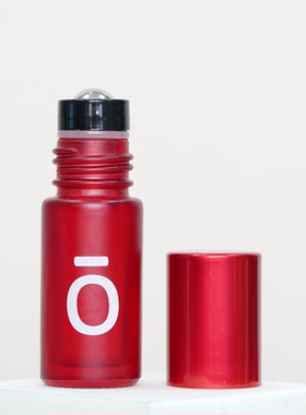 多特瑞适用8色彩色磨砂蒙砂瓶滚珠瓶加厚玻璃精油香水空瓶5ml10ml