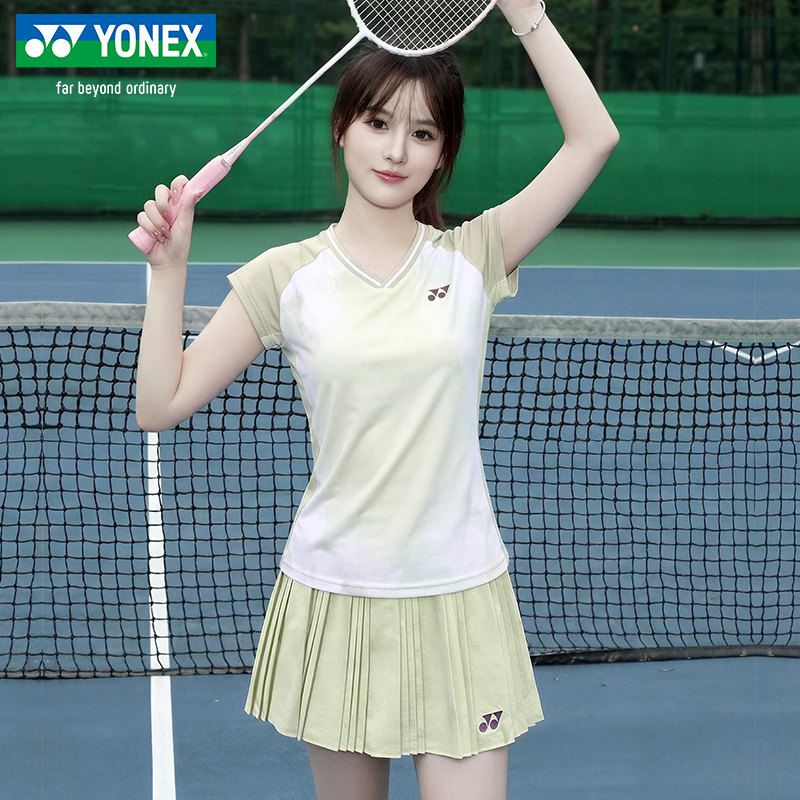 YONEX/尤尼克斯2026新款羽毛球裙运动短裙速干透气网球裙吸湿排汗