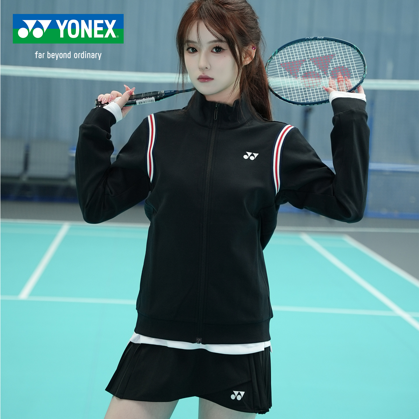 YONEX尤尼克斯羽毛球服外套长袖
