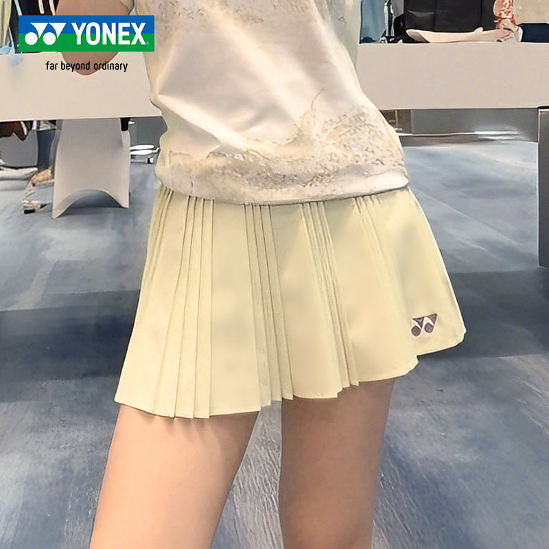 YONEX/尤尼克斯2026新款羽毛球运动短裙速干透气网球裙2201326TCR,运动/瑜伽/健身/球迷用品,羽毛球裙,淘宝优惠券,粉丝福利购,淘宝优惠卷