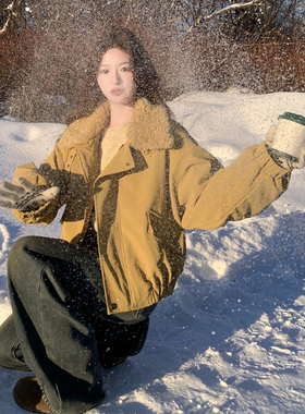 Mistletoe新面料 羊巴皮90绒羽绒服外套女2025冬D9996 P295 K425