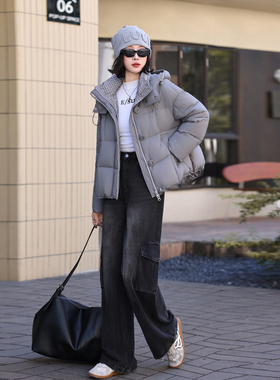 Mistletoe新款云感泡芙面包服90白鸭绒外套女2025秋冬p335-k498