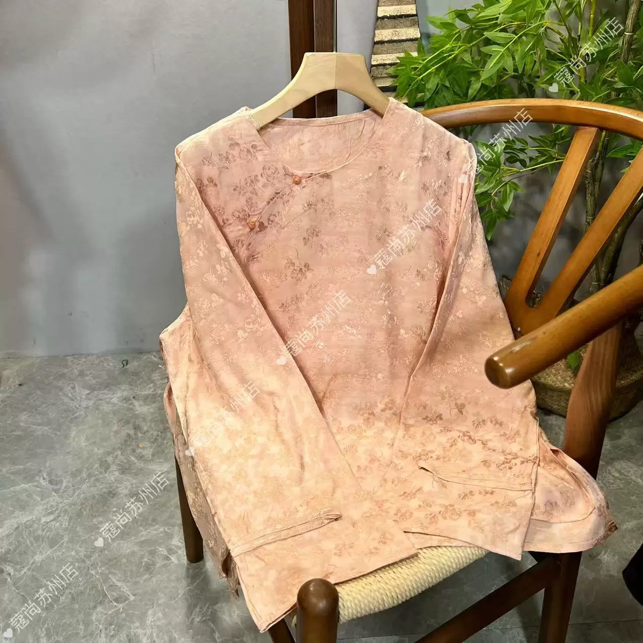 复古新中式国风宽松衬衫