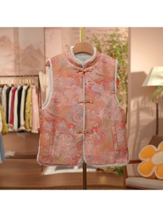 《 朱颜醉-加绒双面穿马夹》2026年春季新款简约气质加绒双面穿休