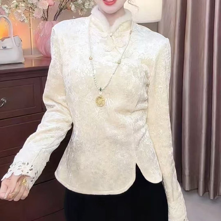 秋冬毛边女士短款外套