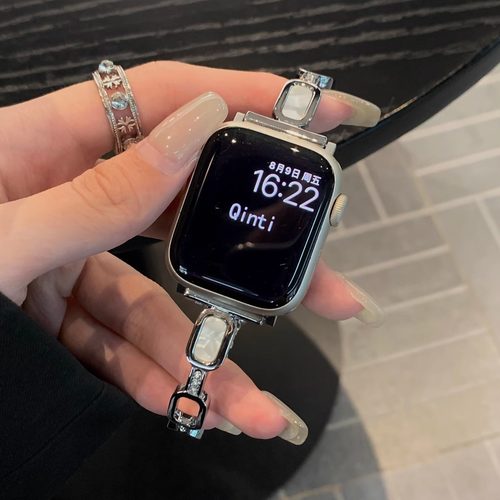 iwatchs10表带适用于苹果AppleWatch高级金属手镯手表456789s7s8