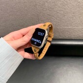 新款 疯马钉皮适用applewtach10苹果s11表带小米9pro华为fit4fit3