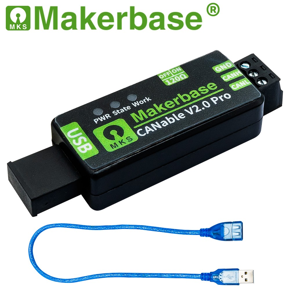 Makerbase CANable 2.0 S CAN分析仪 带防护外壳USB转CAN配接器