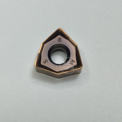 90度开粗重切削快进给刀片WNMU060408铣刀片双面六角铸铁刀杆刀盘