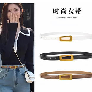 休闲二层牛皮潮流腰带百搭黑色复古皮带 慕帛潮流腰带百搭复古韩版