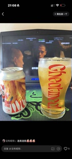 牛啤糖 欺骗餐品牌杯 啤酒杯 玻璃杯 学生杯 330毫升左右