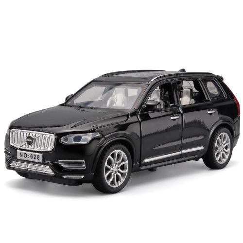 1:32 沃尔沃XC90合金车模型 灯光音乐回力6开门 仿真摆设车模