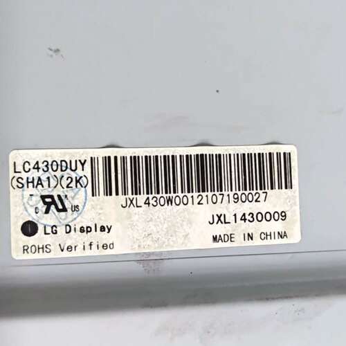 适用于43寸 广告教育游戏机灯条LC430DUY(SHA1)(2K) JXL1430009