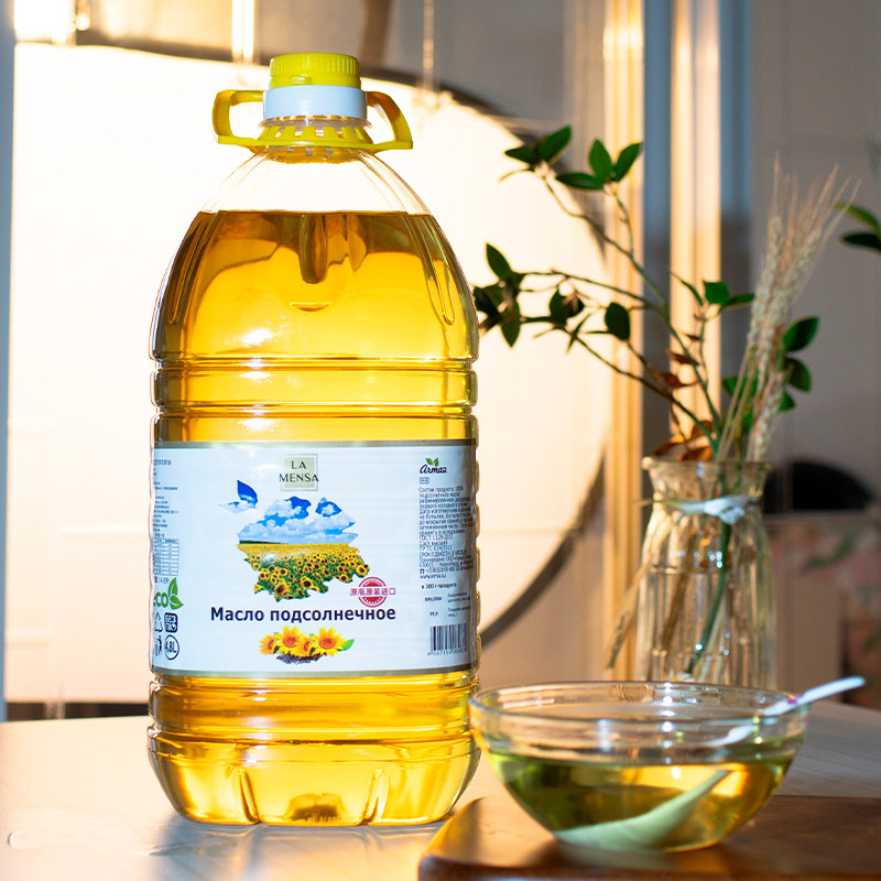 俄罗斯进口拉盟莎品牌葵花籽油菜籽油无添加压榨食用油4.8L大桶装