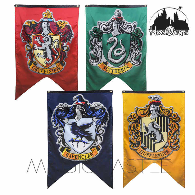 哈利波特周边 霍格沃茨四学院旗帜挂旗万圣节派对居家装饰