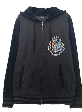 哈利波特周边环球影城 霍格沃茨拉链开衫卫衣外套男士秋冬新款