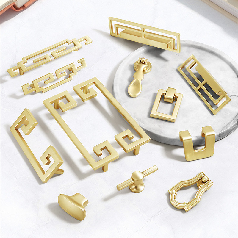 衣柜橱柜门拉手新中式现代简约高档轻奢锌合金黄色抽屉五金门把手,基础建材,小拉手,淘宝优惠券,粉丝福利购,淘宝优惠卷
