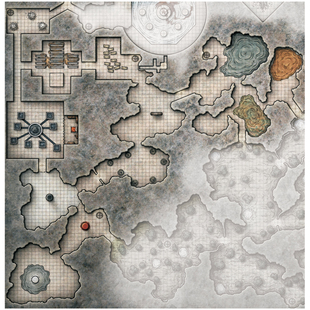 桌游驿站 D&D 5E 睡前故事 508 Ooze Grottos 哈欠传送门TRPG地图