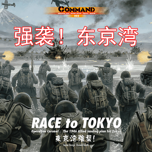 桌游驿站 Race to Tokyo强袭东京湾兵战演军事棋算子沙盘地图组件