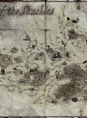 桌游驿站 玩家定制 isles shackles 海盗群岛 TRPG 跑团地图定制