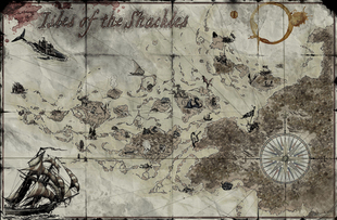 桌游驿站 玩家定制 isles shackles 海盗群岛 TRPG 跑团地图定制