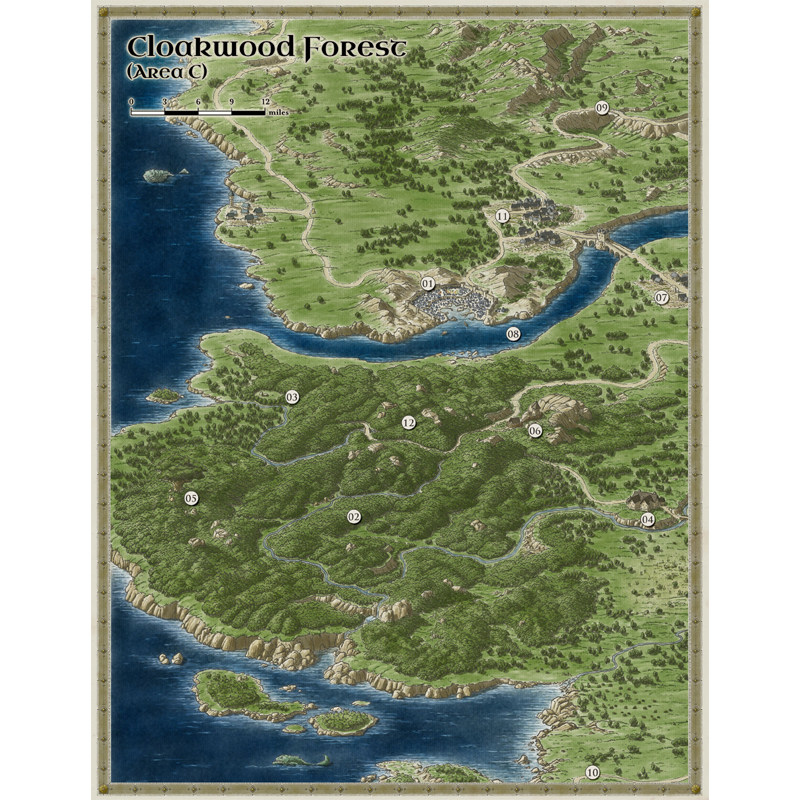 桌游驿站 dnd 5e 博德之门英雄m04 heroes of baldurs gate 地图