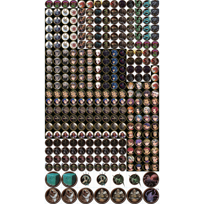 桌游驿站 dnd 怪物图鉴 d01 龙与地下城 开拓者 跑团角色标记定制