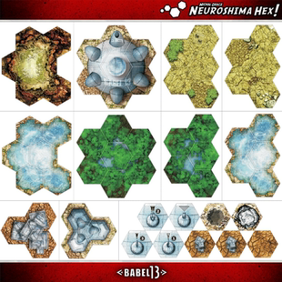 Neuroshima 地形图 Hex BABEL13 六角战棋定制 末日浩劫 桌游驿站