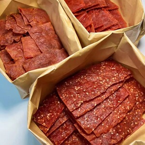 肥啾满铺靖江猪肉脯手撕肉脯肉类休闲零食大礼包边角料袋装500g