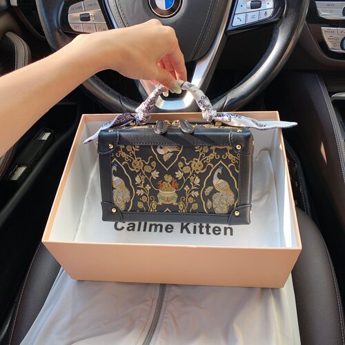 CallmeKitten非遗宋锦盒子小方包