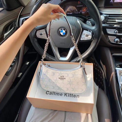CallmeKitten经典老花腋下月牙包