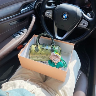 CallmeKitten高级感压花波士顿枕头包2025新款 森系复古斜挎小拎包