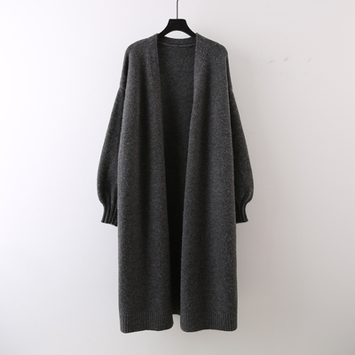 长款毛衣女韩版宽松大码开衫