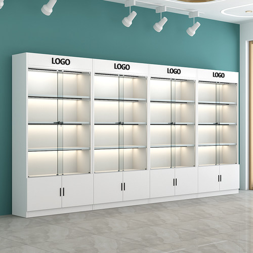 带灯管加厚板材产品展示柜