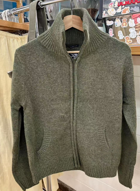 Brandy Girl BM新款美式复古拉链毛衣bm宽松显瘦针织开衫外套女潮