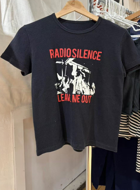 Brandy Girl BM官网美式复古大圆领短袖T恤bm修身显瘦百搭上衣女