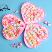 儿童戒指宝宝塑料卡通礼品幼儿园开学礼物女童饰品女孩幼儿盒装