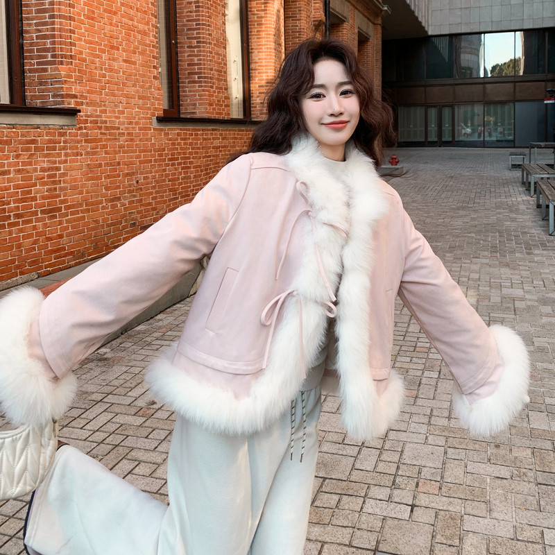 新款大货已出-90绒短款羽绒服宽松小个子皮毛外套277-p265-k398,女装羽绒服,2C062