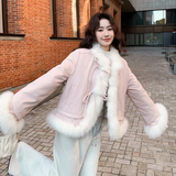 新款大货已出-90绒短款羽绒服宽松小个子皮毛外套277-p265-k398，女装羽绒服，2C062