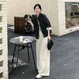 新款大货已出 宽松韩系皮衣设计感外套2C062-2590-1-p155-k229图片