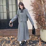 2c062-6078-p205-k289-高级感呢料套裙套装，女装套装/套裙，2C062