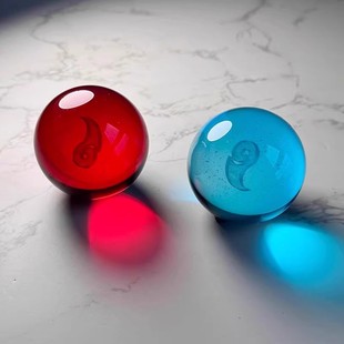 哪咤敖丙灵珠魔丸水晶球发光玻璃球混元珠小夜灯摆件周边手办吒