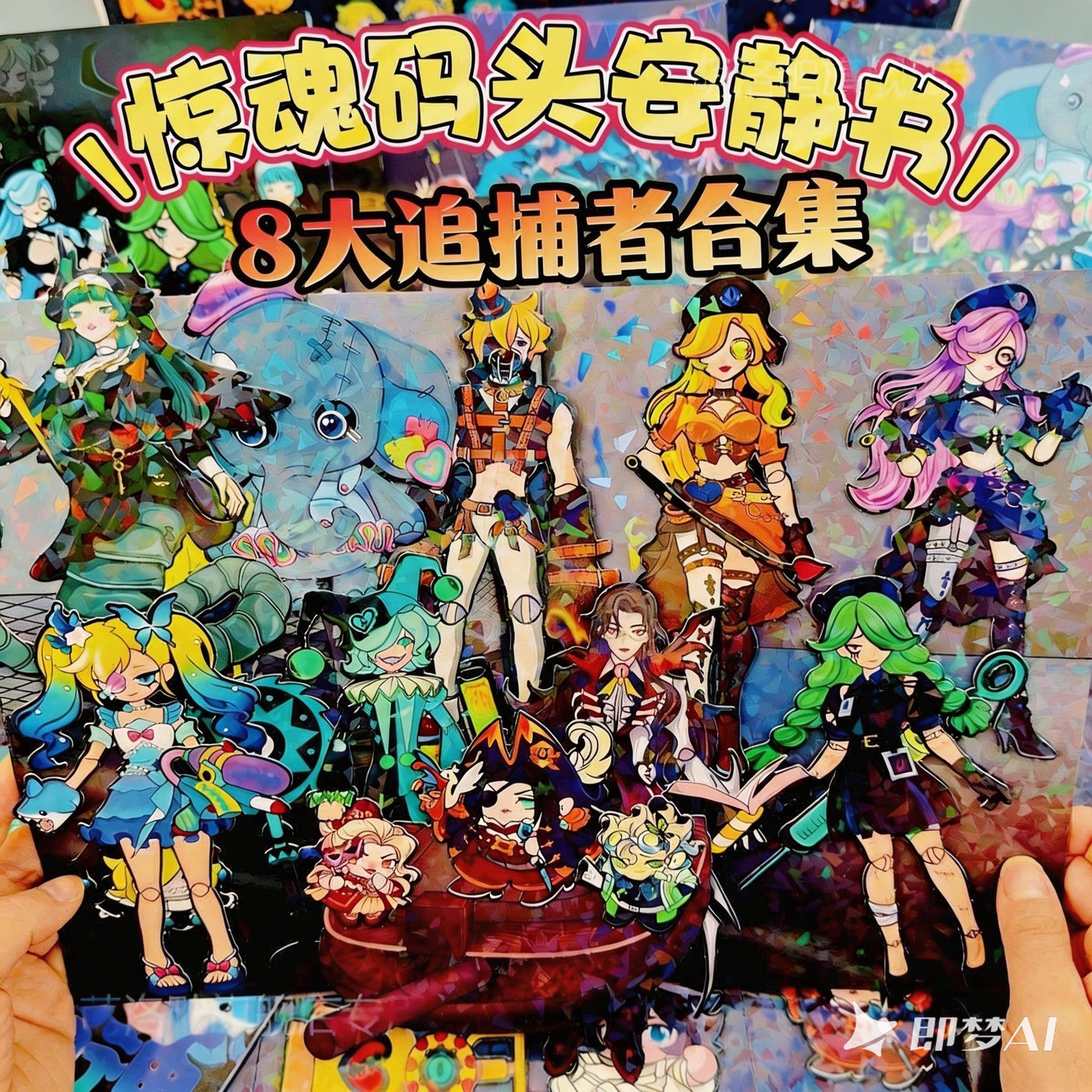 蛋仔派对逃出惊魂夜新款安静书手工diy玩具换装贴纸书女孩儿童