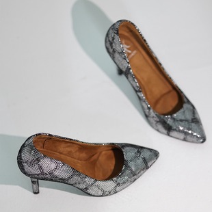 KARMEN浅口高跟鞋pump高跟鞋heels高跟鞋加厚海绵垫舞蹈鞋Shadow